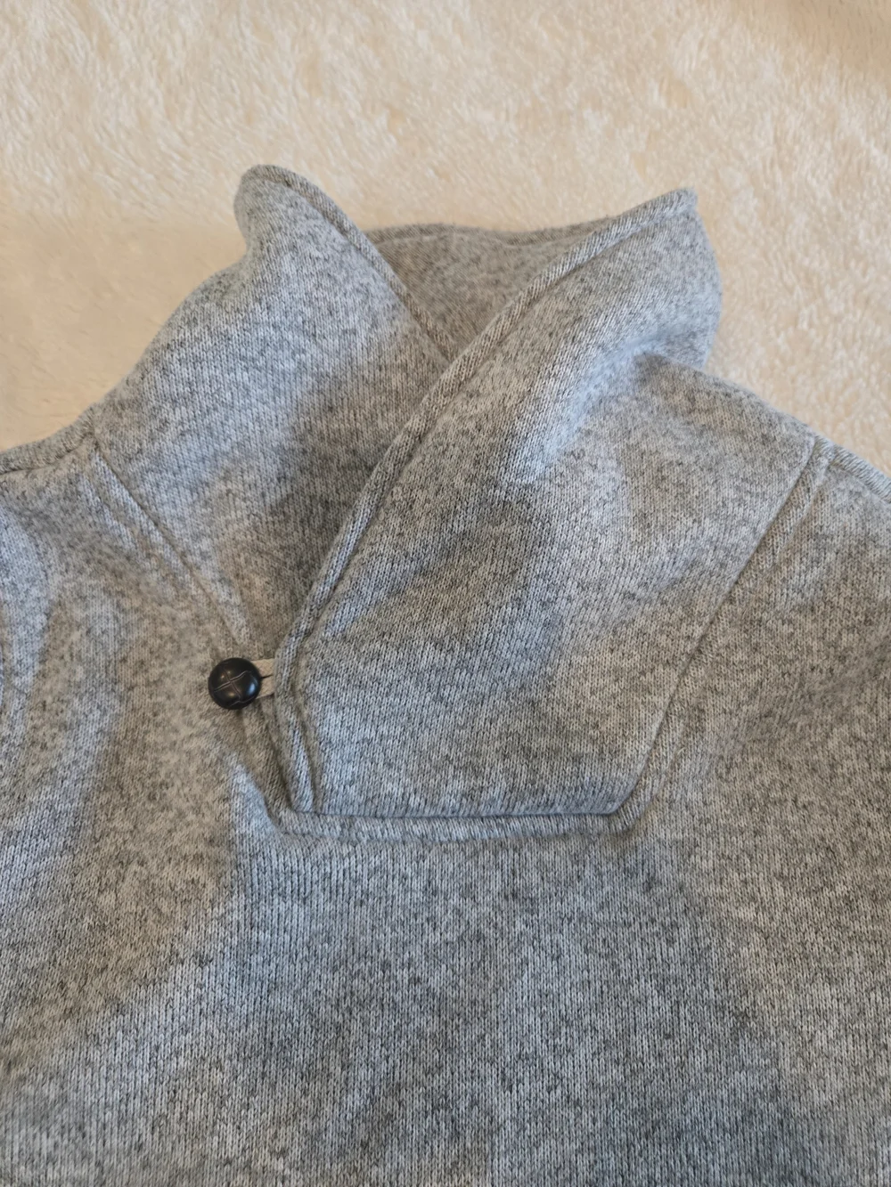 OshKosh B'gosh Light Gray Funnel Button-Accent Sweater
